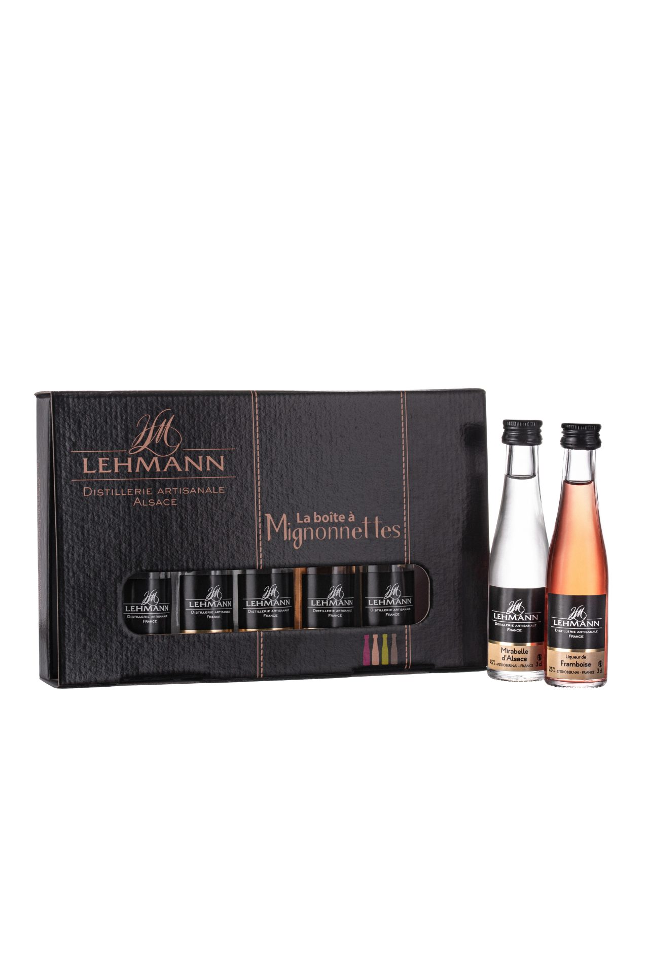 coffret cadeau mignonnettes alcool eau de vie et liqueurs